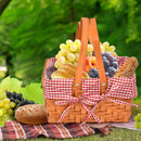 Picnic Basket Wicker Baskets Outdoor Deluxe Gift Storage Person Storage Carry