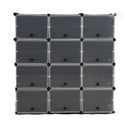 Cube Cabinet Shoe Storage Cabinet Organiser Shelf Stackable DIY 8 Tier 3 Column