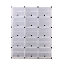 Cube Cabinet Shoe Storage Cabinet Organiser Shelf Stackable DIY 10 Tier 3 Column