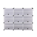 Cube Cabinet Shoe Storage Cabinet Organiser Shelf Stackable DIY 6 Tier 3 Column