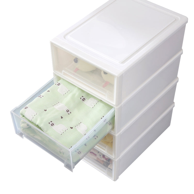 Storage Drawers Set Cabinet Tool Organiser Box  Drawer Plastic Stackable 2PK S