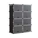 Cube Cabinet DIY Shoe Storage Cabinet Organiser Rack Shelf Stackable 8 Tier