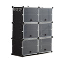 Cube Cabinet DIY Shoe Storage Cabinet Organiser Rack Shelf Stackable 6 Tier