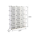 Cube Cabinet Shoe Storage Cabinet Organiser Shelf Stackable DIY 10 Tier 3 Column