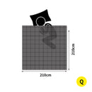 DreamZ 100% Wool Quilt 2-Piece 400/600GSM Doona Duvet Down Winter Summer Queen