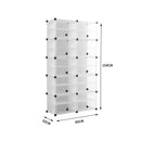 Cube Cabinet DIY Shoe Storage Cabinet Organiser Rack Shelf Stackable 10 Tier