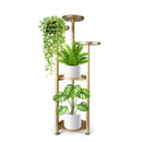 Levede Plant Stand Outdoor Indoor Flower Pots Rack Garden Shelf Gold 100CM