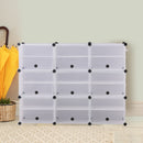 Cube Cabinet Shoe Storage Cabinet Organiser Shelf Stackable DIY 6 Tier 3 Column