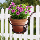 Levede 1x Flower Holder Plant Stand Hanging Pot Basket Plant Garden Wall Storage