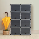Cube Cabinet DIY Shoe Storage Cabinet Organiser Rack Shelf Stackable 8 Tier