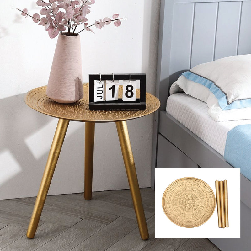 COSMO LUXURIOUS GOLD EFFECT SIDE TABLE
