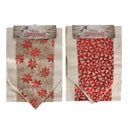 BURLAP FOIL CHRISTMAS TABLE RUNNER