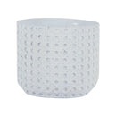 HENRY TEXTURED CEMENT POT WITH HOLE AND STOPPER 18 X 17CM