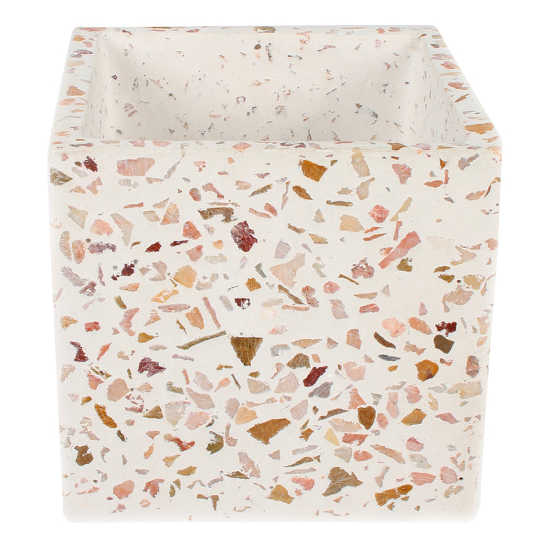LUCA TERRAZZO PLANTER POT NO HOLE 11 X 10.5 CM