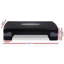 Everfit Aerobic Exercise Step Stepper Risers Workout Gym Cardio Fitness Bench