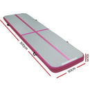 Everfit 3M Air Track Inflatable Gymnastics Mat Tumbling Mat Pink