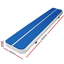 Everfit 6M Air Track Inflatable Gymnastics Mat Tumbling Mat Blue
