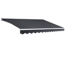 4Mx3M Outdoor Folding Arm Awning Retractable Sunshade Canopy Grey