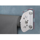 Retractable Straight Drop Roll Down Awning Patio Screen 2.1X2.5M