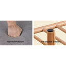 Artiss Shoe Rack Bench Storage Shelf Organisers Bamboo Grey Seat Chair