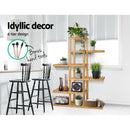 Artiss Garden Plant Stand Bamboo Planter Flower Pots Stand Shelf Indoor Outdoor