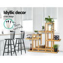 Artiss Bamboo Plant Stand Garden Stand Shelf Planter Flower Pots Indoor Outdoor