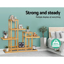 Artiss Bamboo Plant Stand Garden Stand Shelf Planter Flower Pots Indoor Outdoor