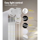 Roller Blinds Blockout Blackout Curtains Window Double Dual Shades 2.4X2.1M WHWH