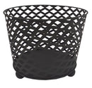 OUTDOOR METAL FIRE BOWL ROUND BLACK  FINISH  38 X 31CM