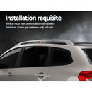 Universal Car Roof Rack Cross Bars Aluminium Silver Adjustable 1200mm Car 90kgs load Carrier