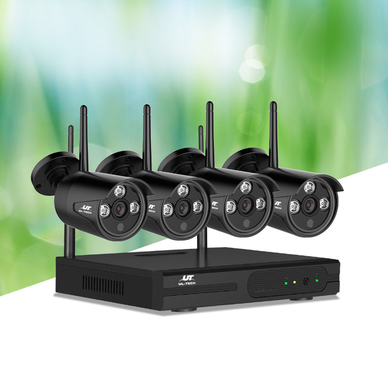 UL-tech Wireless CCTV Camera Security System 4CH DVR Outdoor IP Cameras 1080P