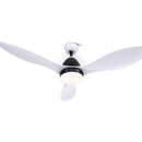 Devanti 122cm 48'' Ceiling Fan DC Motor with Light with Remote - White