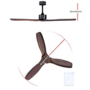 Devanti 1300mm 52'' Ceiling Fan with Remote Control Ceiling Fans Wooden Blades
