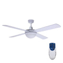 Devanti 1300mm 52'' Ceiling Fan w/Light Remote Control - White