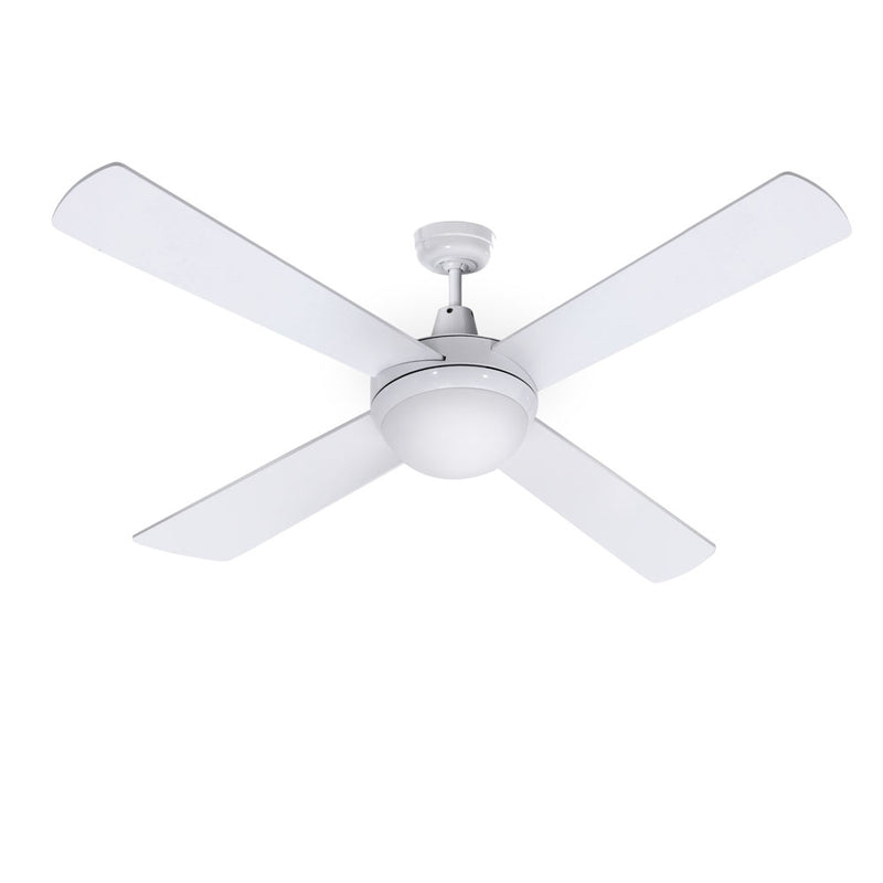 Devanti 1300mm 52'' Ceiling Fan w/Light Remote Control - White