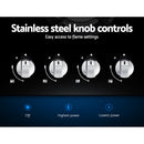 Devanti Gas Cooktop 60cm 4 Burner Ceramic Glass Cook Top Stove Hob Cooker LPG NG