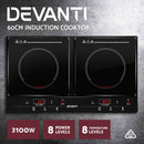 Devanti Induction Cooktop 60cm (Twin Burners)