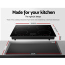 Devanti Electric Induction Cooktop 60cm Ceramic Glass