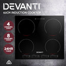 Devanti Electric Induction Cooktop 60cm Ceramic Glass