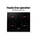 Devanti Electric Induction Cooktop 60cm Ceramic Glass