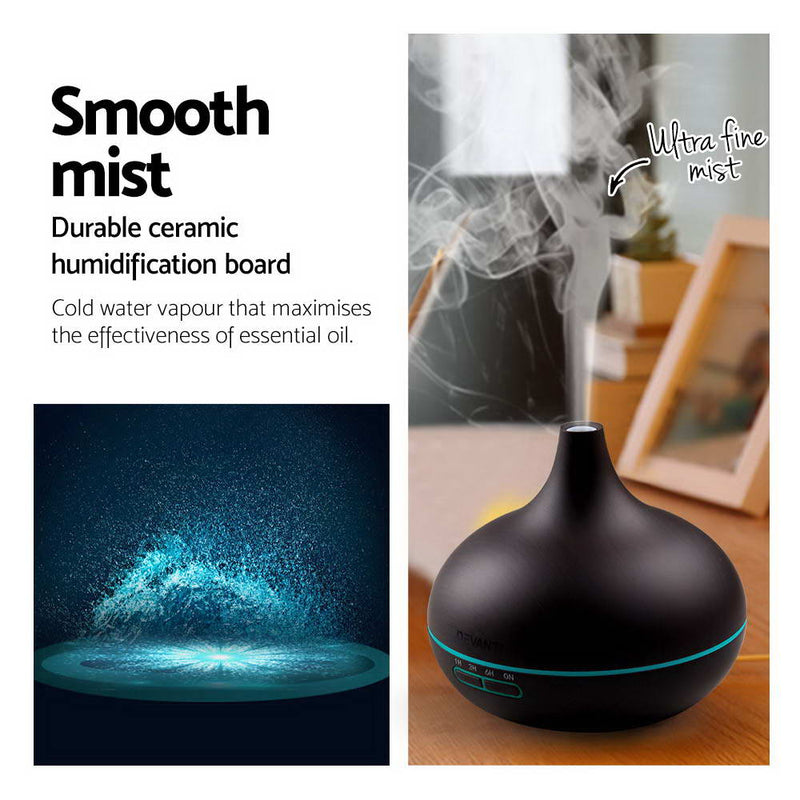 Devanti Ultrasonic Aroma Aromatherapy Diffuser Oil Electric Air Humidifier 307 L