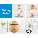 Devanti Aromatherapy Diffuser Aroma Essential Oils Air Humidifier LED Light