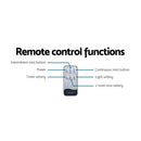 Devanti Aromatherapy Diffuser Aroma Essential Oils Air Humidifier LED Light