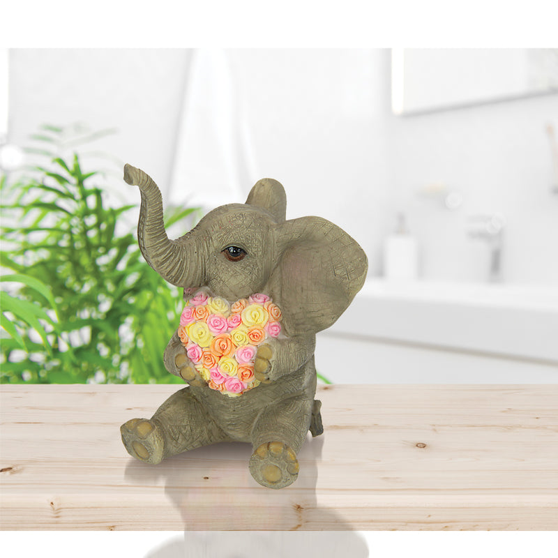 ‘Flowers From The Heart’ Elephant Collectable