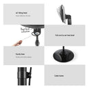 Devanti 2000W Electric Outdoor Patio Heater Radiant Portable Pedestal Heat Bar