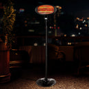 Devanti 2000W Electric Outdoor Patio Heater Radiant Portable Pedestal Heat Bar