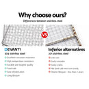 Devanti 6 Trays Food Dehydrators Commercial Dehydrator Beef Jerky Maker Fruit Dryer Stainless Steel