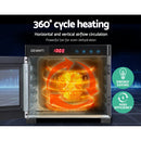 Devanti 6 Trays Food Dehydrators Commercial Dehydrator Beef Jerky Maker Fruit Dryer Stainless Steel