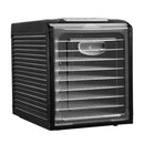 Food Dehydrator 9 Trays Fruit Dehydrators Beef Jerky Maker Dryer Stainless Steel Black