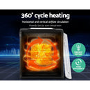 Food Dehydrator 9 Trays Fruit Dehydrators Beef Jerky Maker Dryer Stainless Steel Black